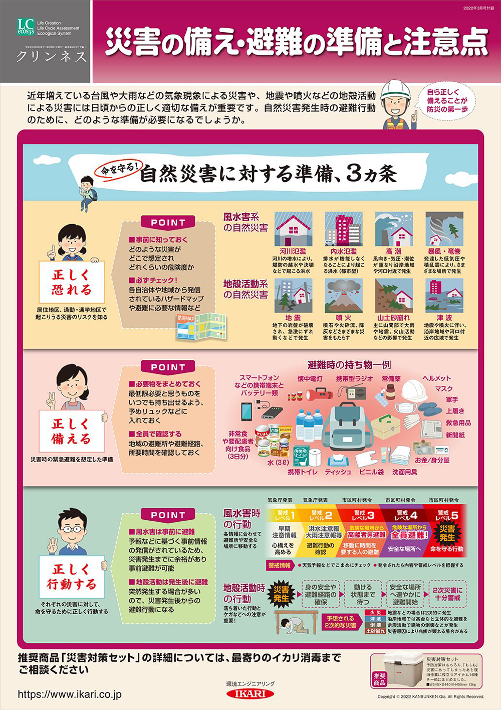災害の備え・避難の準備と注意点