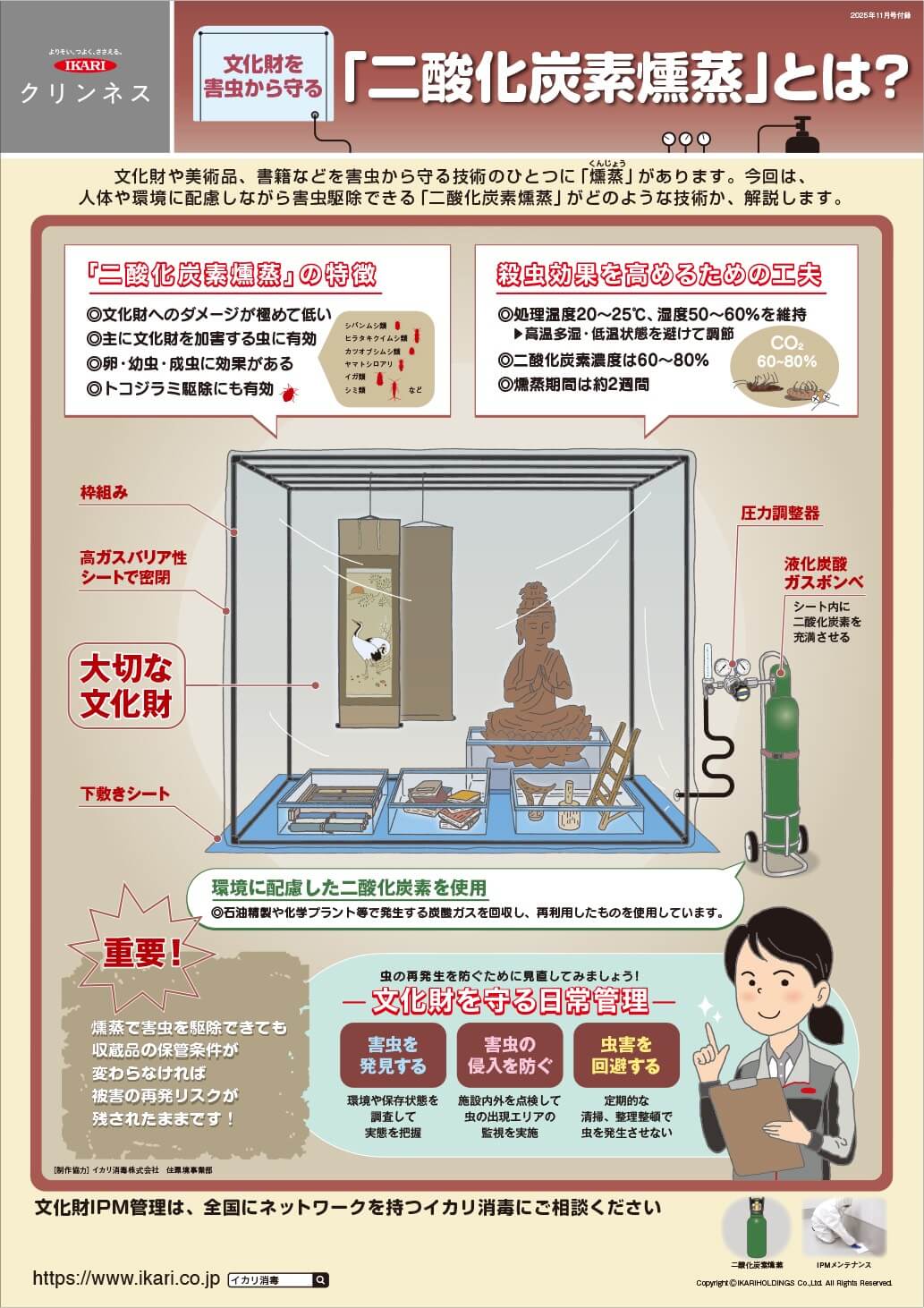 文化財を害虫から守る「二酸化炭素燻蒸」とは？