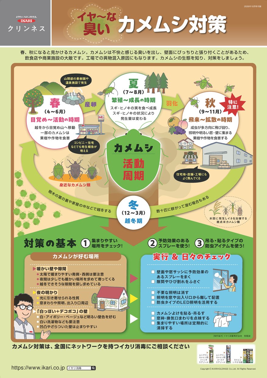 イヤ〜な臭い カメムシ対策